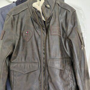 Tommy Hilfiger bomber jacket in brown.